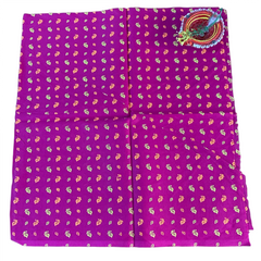 Amethyst Bloom Ethnic Unstitched Blouse Piece