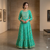 Leheriya Printed Long Frock