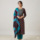 Neelraj Msadhubani kurta set