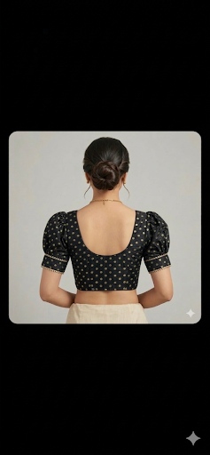 Polka Non-Padded Readymade Blouse