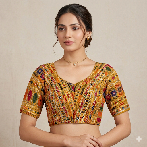 Rangkutir Glow ReadyMade Non Padded Blouse