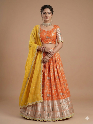Aamodini Floral  Paithani Charm Lehenga