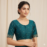 Handcrafted Non-Padded Embroidered  Readymade Blouse