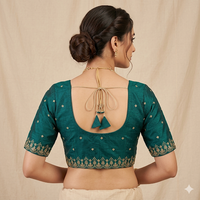 Handcrafted Non-Padded Embroidered  Readymade Blouse