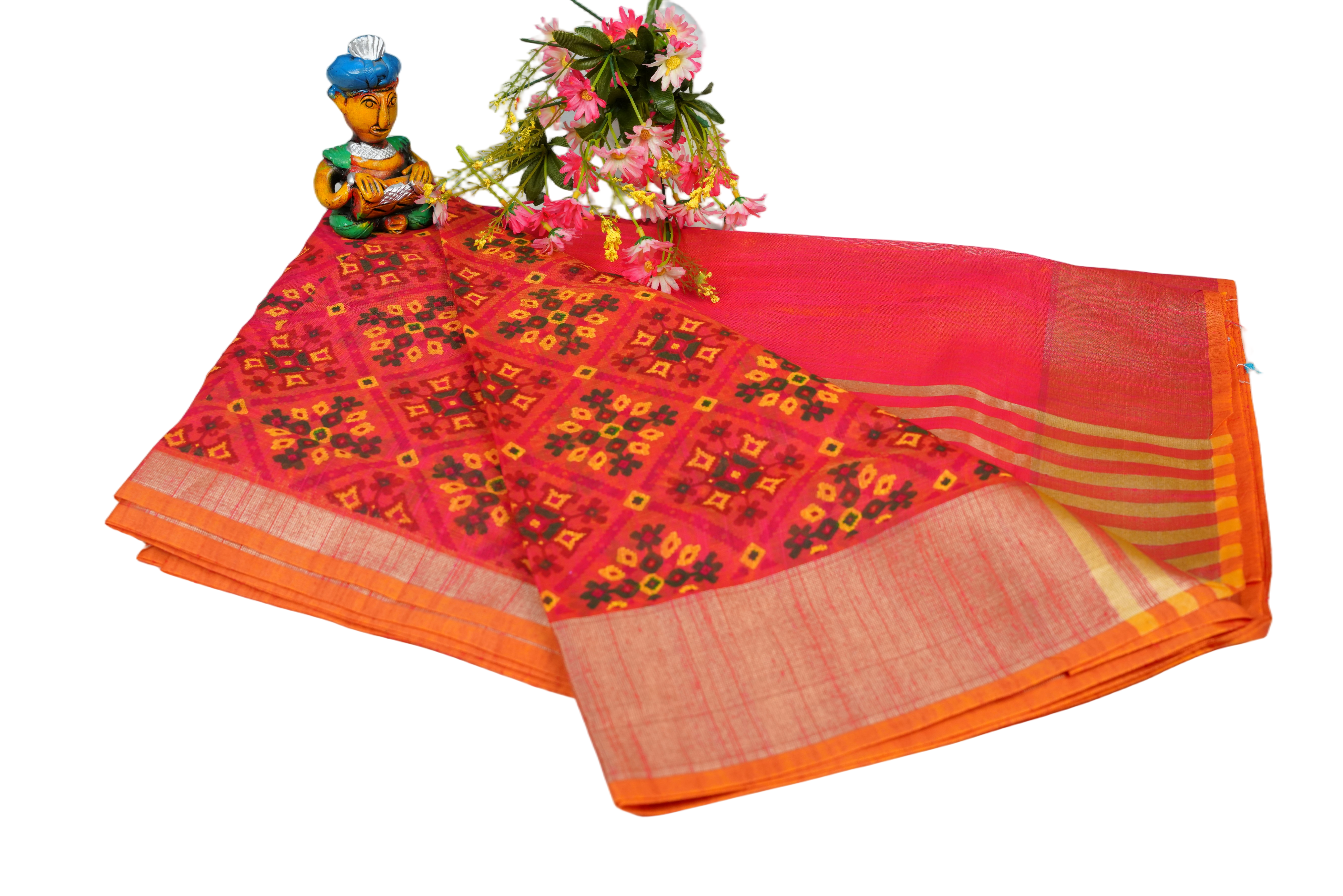 GICCHA COTTON FANCY SAREE