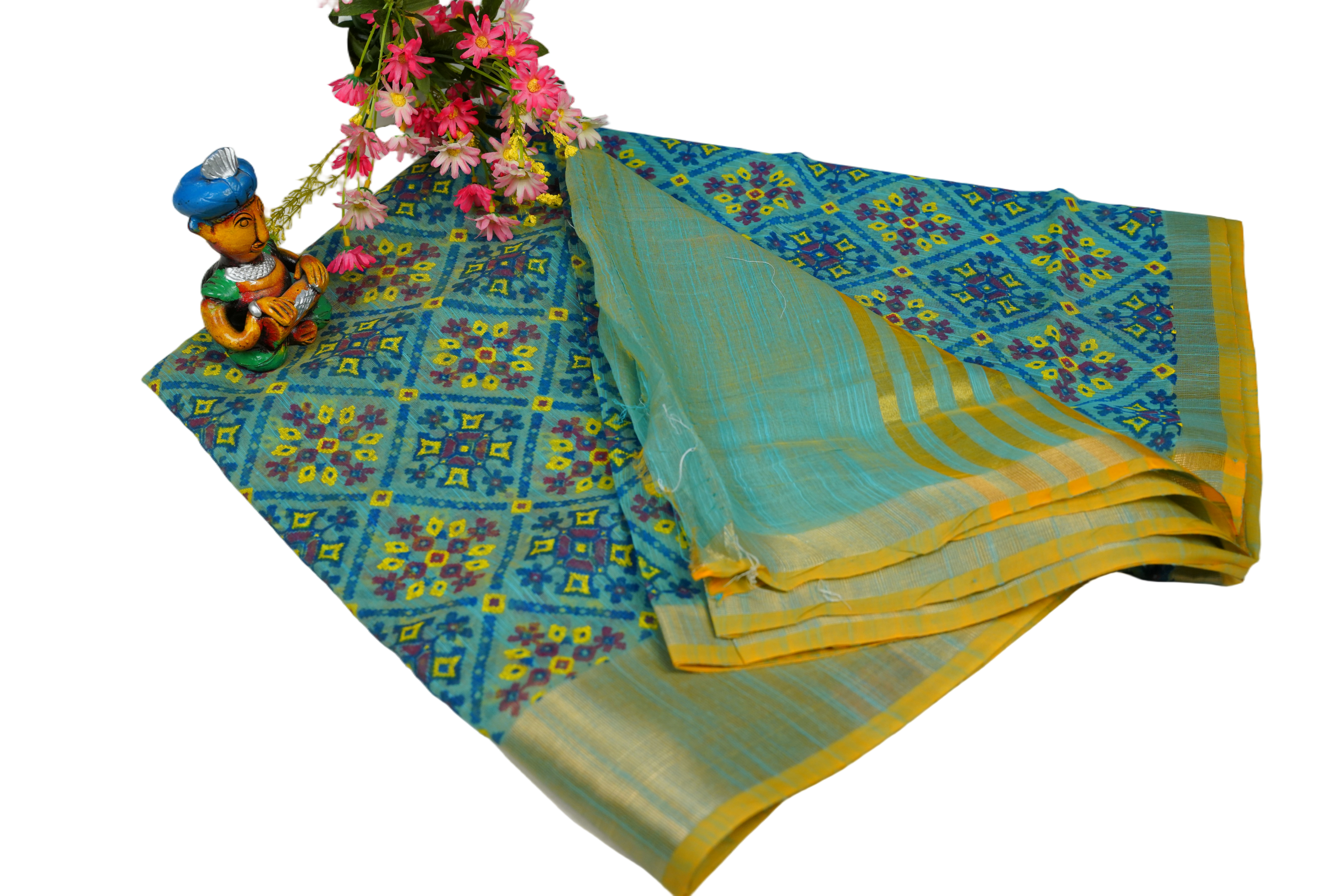 GICCHA COTTON FANCY SAREE