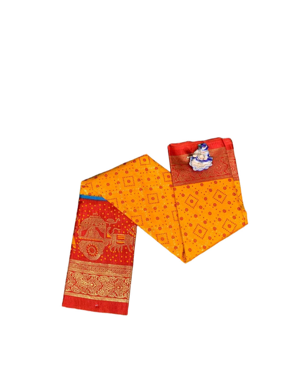 FANCY DOLA FOIL PRINT SAREE