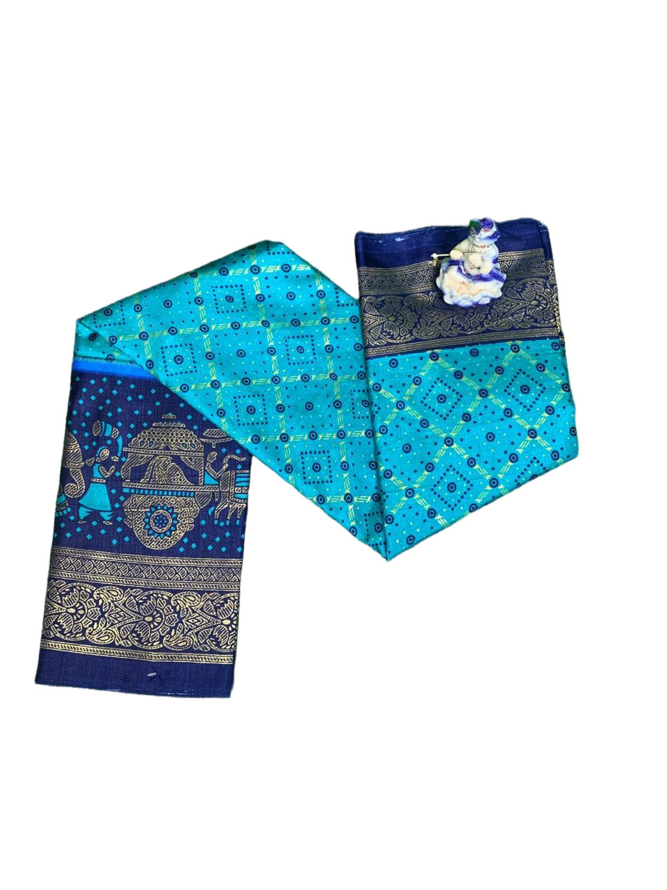 FANCY DOLA FOIL PRINT SAREE