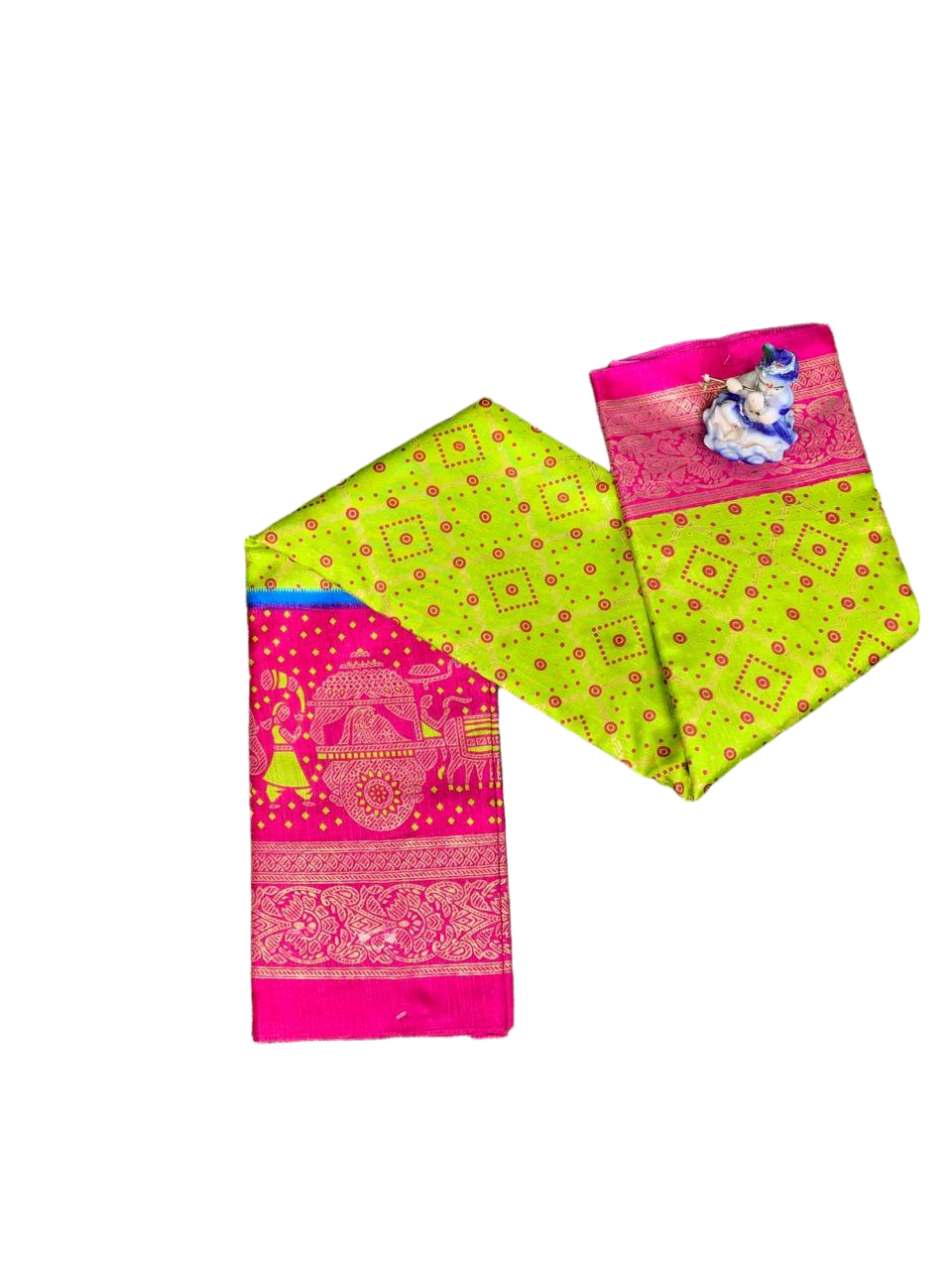 FANCY DOLA FOIL PRINT SAREE