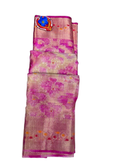FANCY TISSUE GOLDEN ZARI SAREE