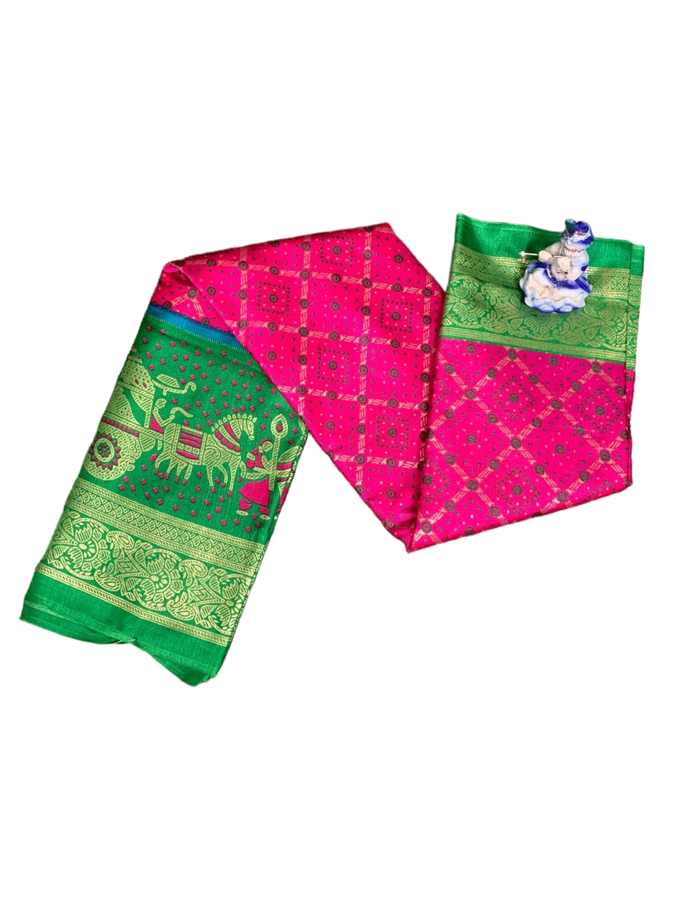 FANCY DOLA FOIL PRINT SAREE