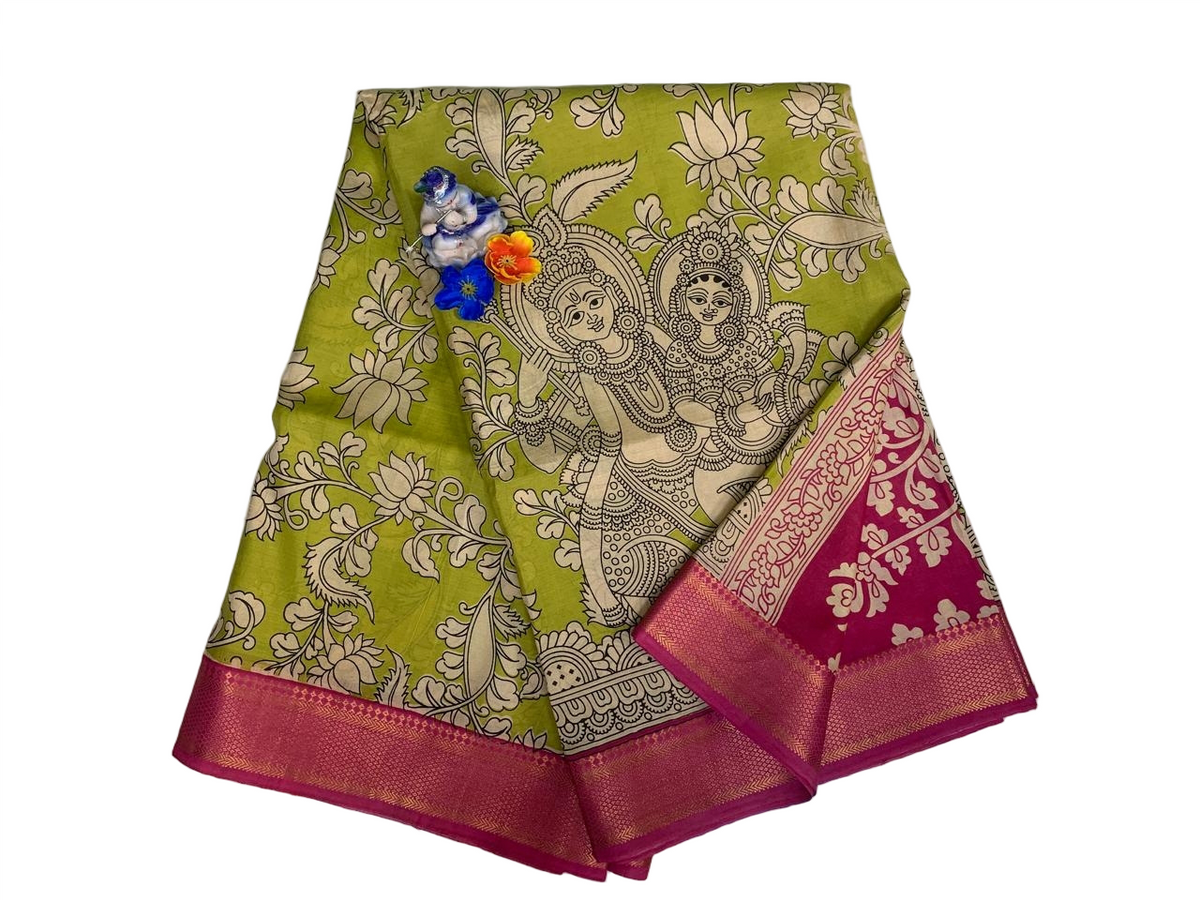 KALAMKARI NIJAM BORDER SAREES