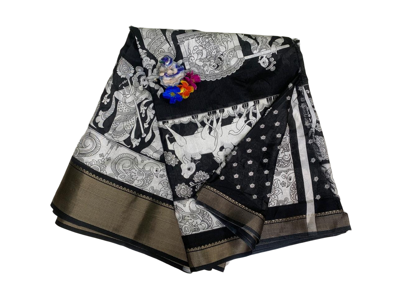 KALAMKARI NIZAM BORDER SAREE