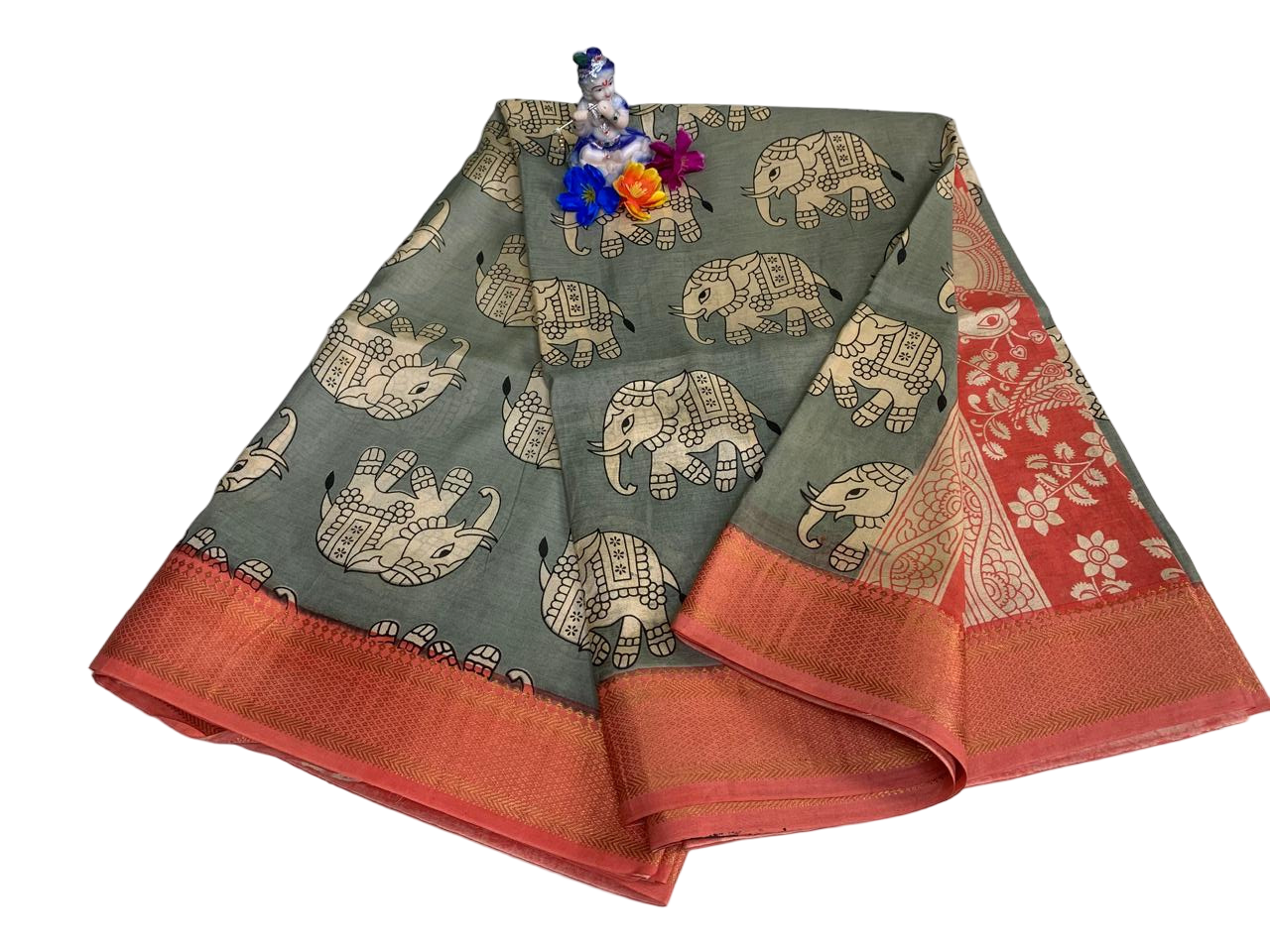 KALAMKARI NIJAM BORDER SAREES