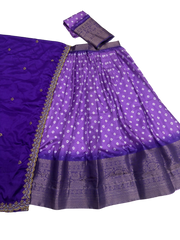 TRADITIONAL SOUTH INDIAN LEHENGA ( HALF SAREE)