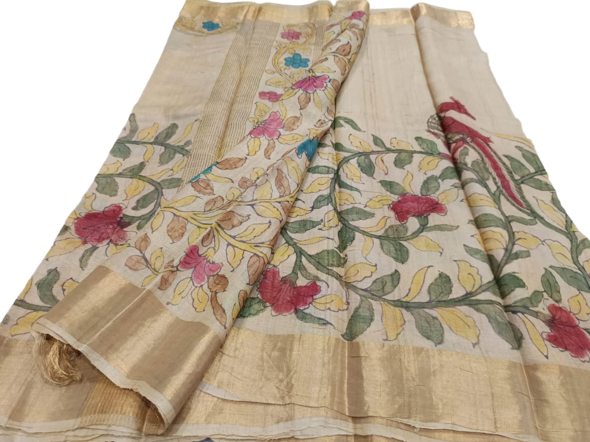 CHANDERI SILK KALAMKARI SAREE