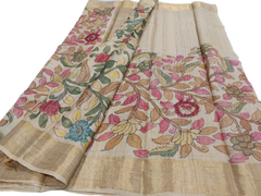 CHANDERI SILK KALAMKARI SAREE