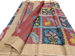 CHANDERI SILK KALAMKARI SAREE