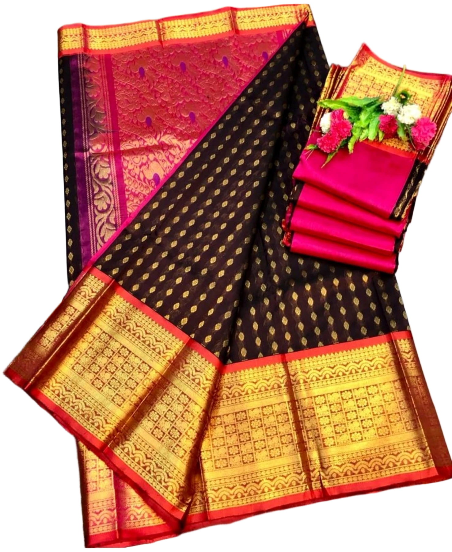 PURE KUPPADAM HANDLOOM PATTU SAREE