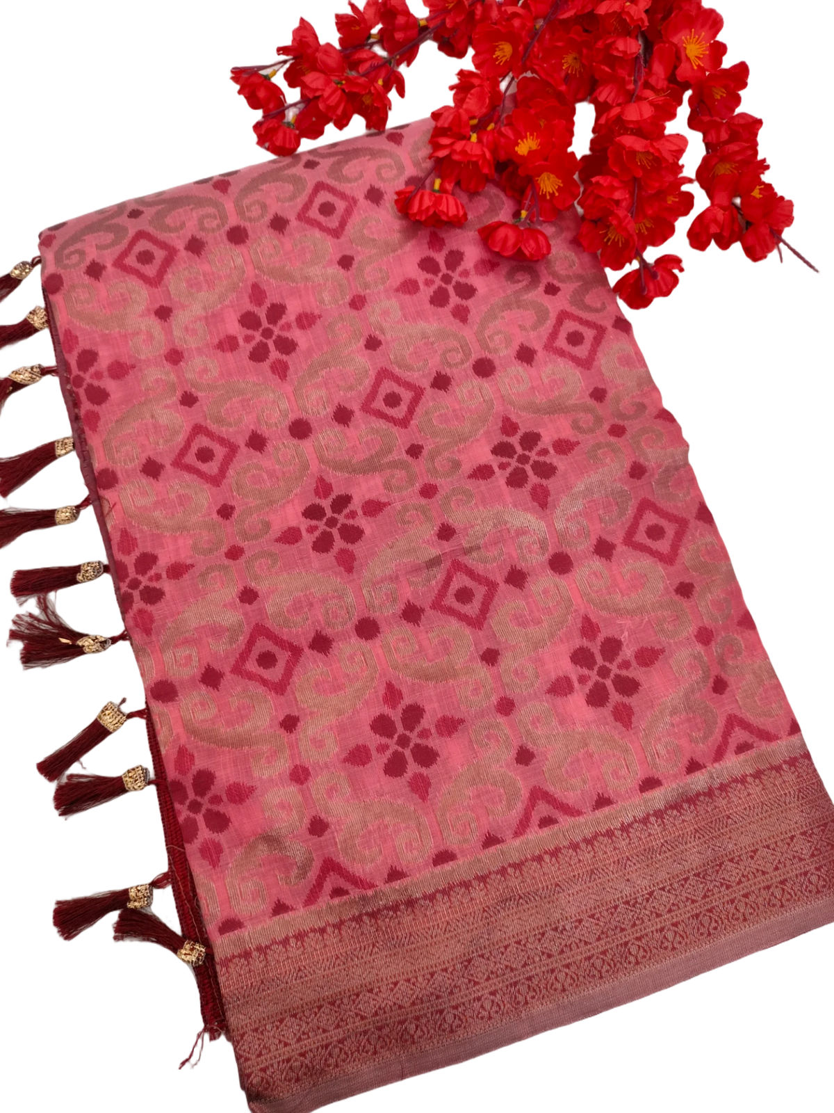KHADHI CHANDERI WEAVING SAREE