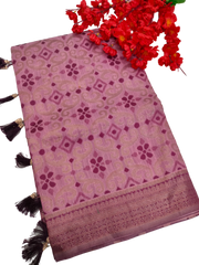 KHADHI CHANDERI WEAVING SAREE
