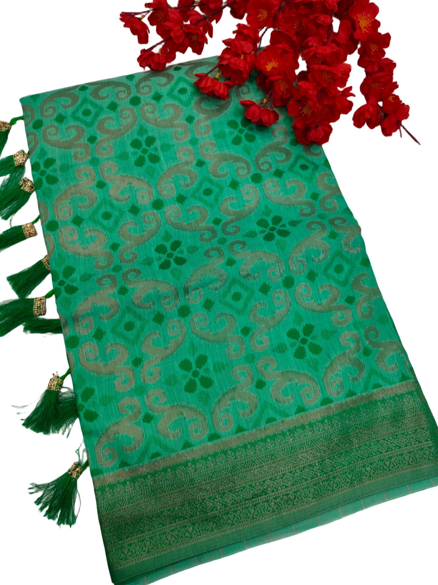 KHADHI CHANDERI WEAVING SAREE