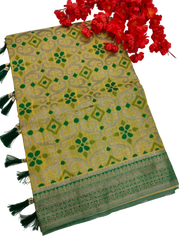 KHADHI CHANDERI WEAVING SAREE