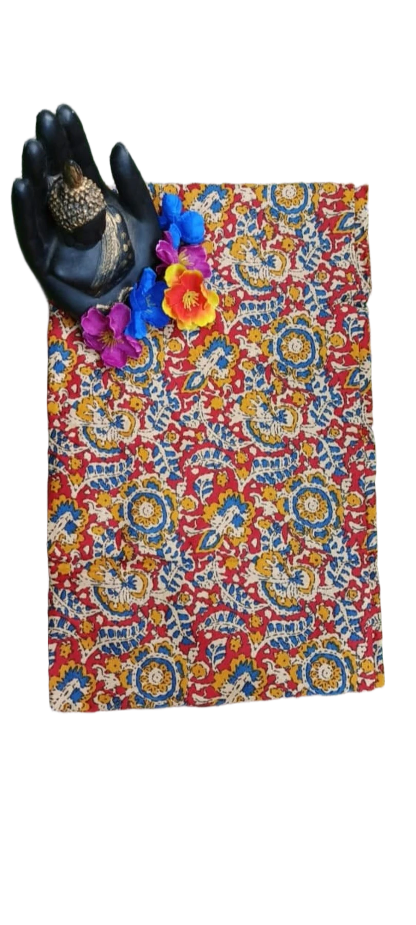 SICO COTTON BLOUSE PIECE WITH KALAMKARI PRINT