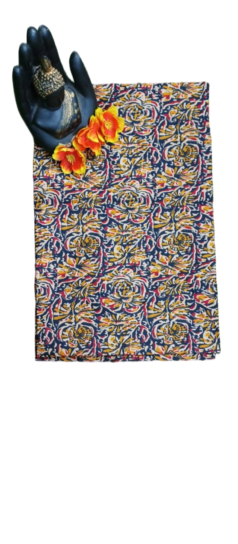 SICO COTTON BLOUSE PIECE WITH KALAMKARI PRINT