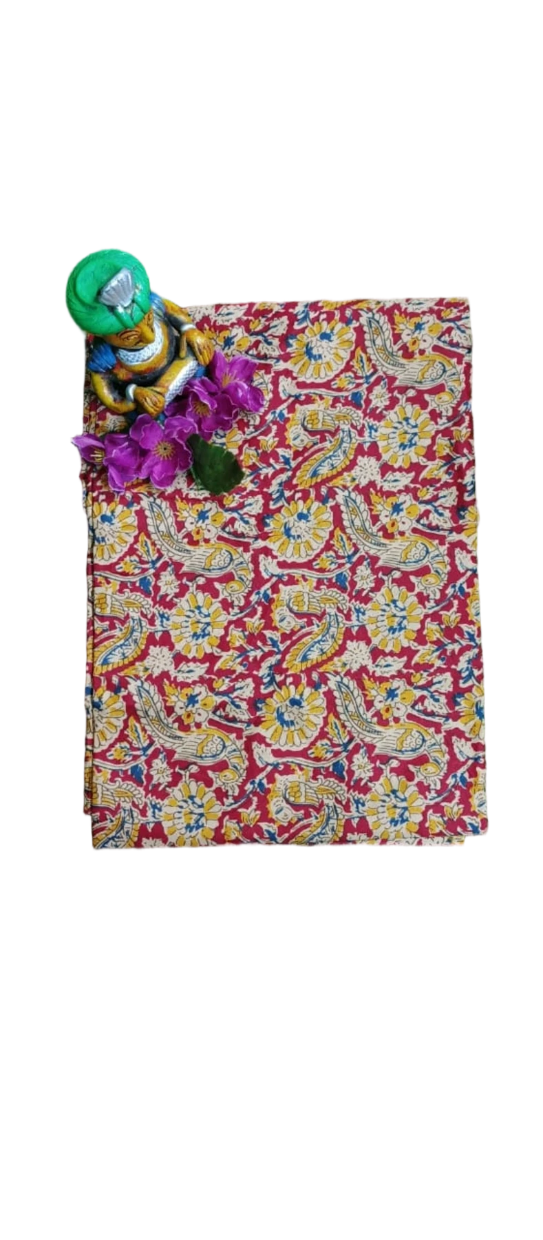 SICO COTTON BLOUSE PIECE WITH KALAMKARI PRINT