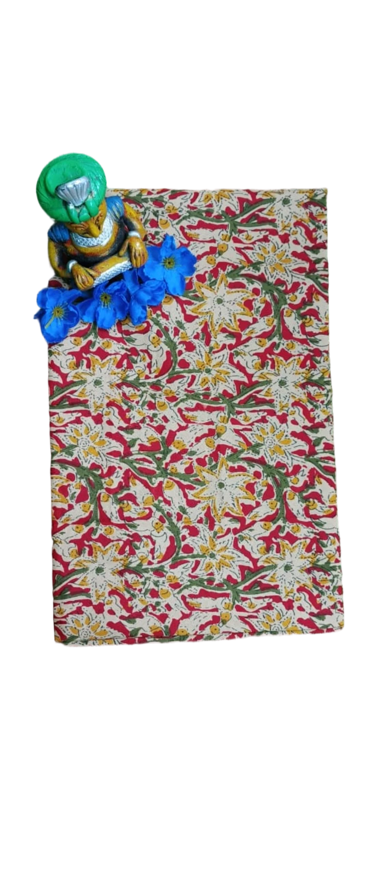 SICO COTTON BLOUSE PIECE WITH KALAMKARI PRINT