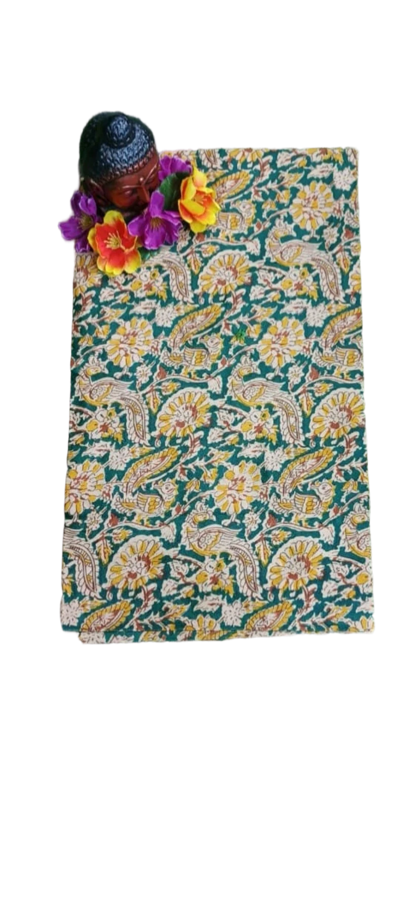 SICO COTTON BLOUSE PIECE WITH KALAMKARI PRINT
