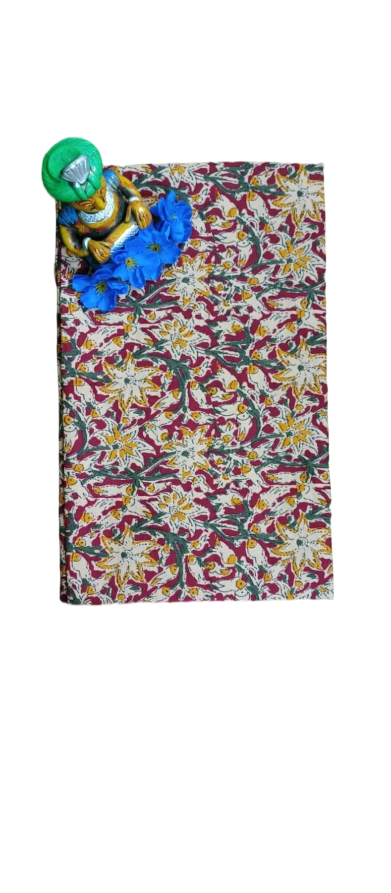 SICO COTTON BLOUSE PIECE WITH KALAMKARI PRINT