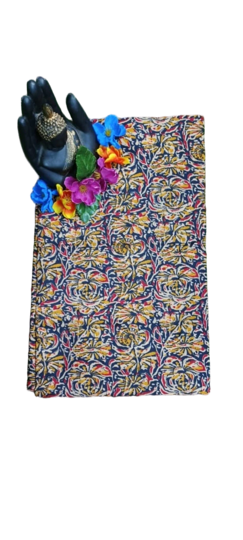 SICO COTTON BLOUSE PIECE WITH KALAMKARI PRINT