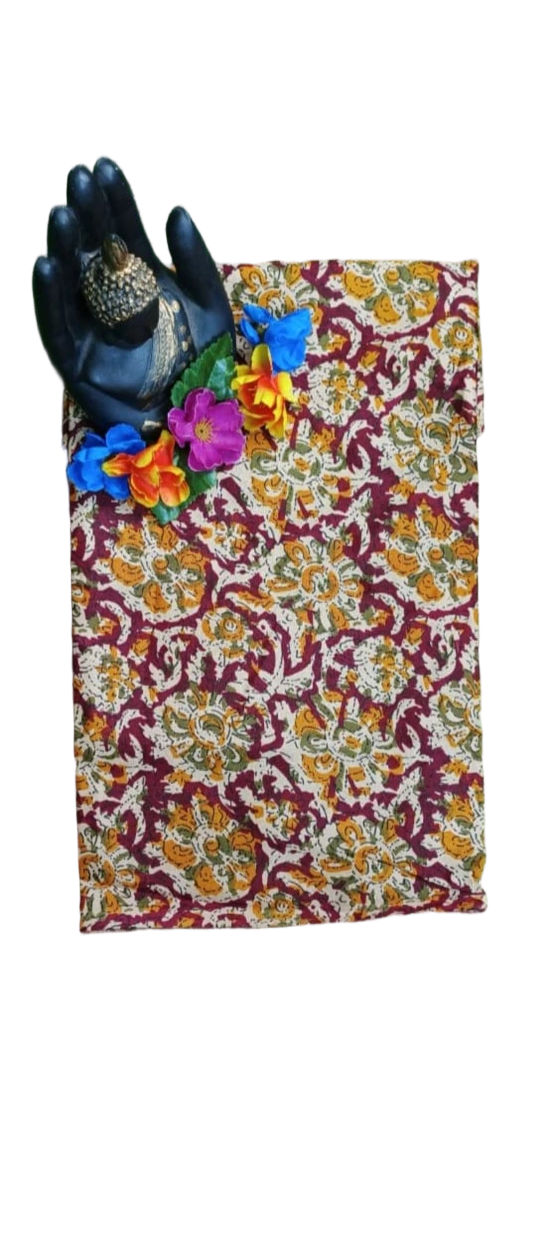SICO COTTON BLOUSE PIECE WITH KALAMKARI PRINT