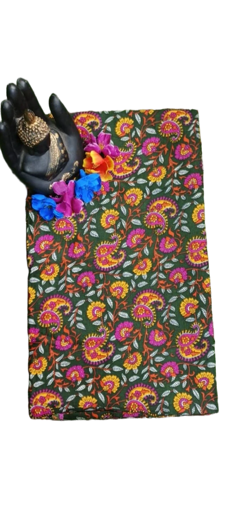 SICO COTTON BLOUSE PIECE WITH KALAMKARI PRINT