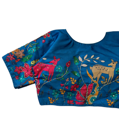 PURE SILK HANDPRINTED BLOUSE