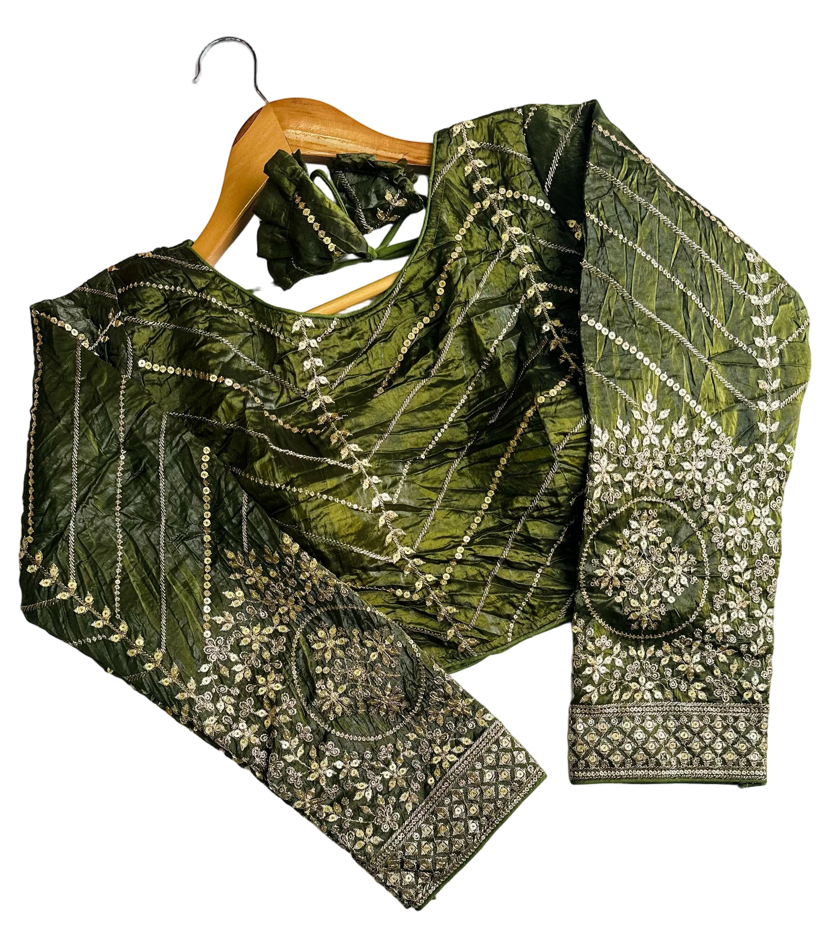 PUSHPA SILK FESTIVAL WEAR BLOUSE'S