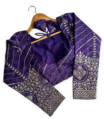 PUSHPA SILK FESTIVAL WEAR BLOUSE'S