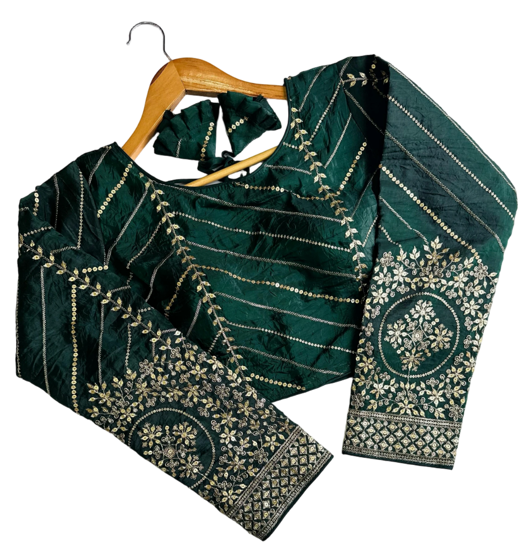 PUSHPA SILK FESTIVAL WEAR BLOUSE'S