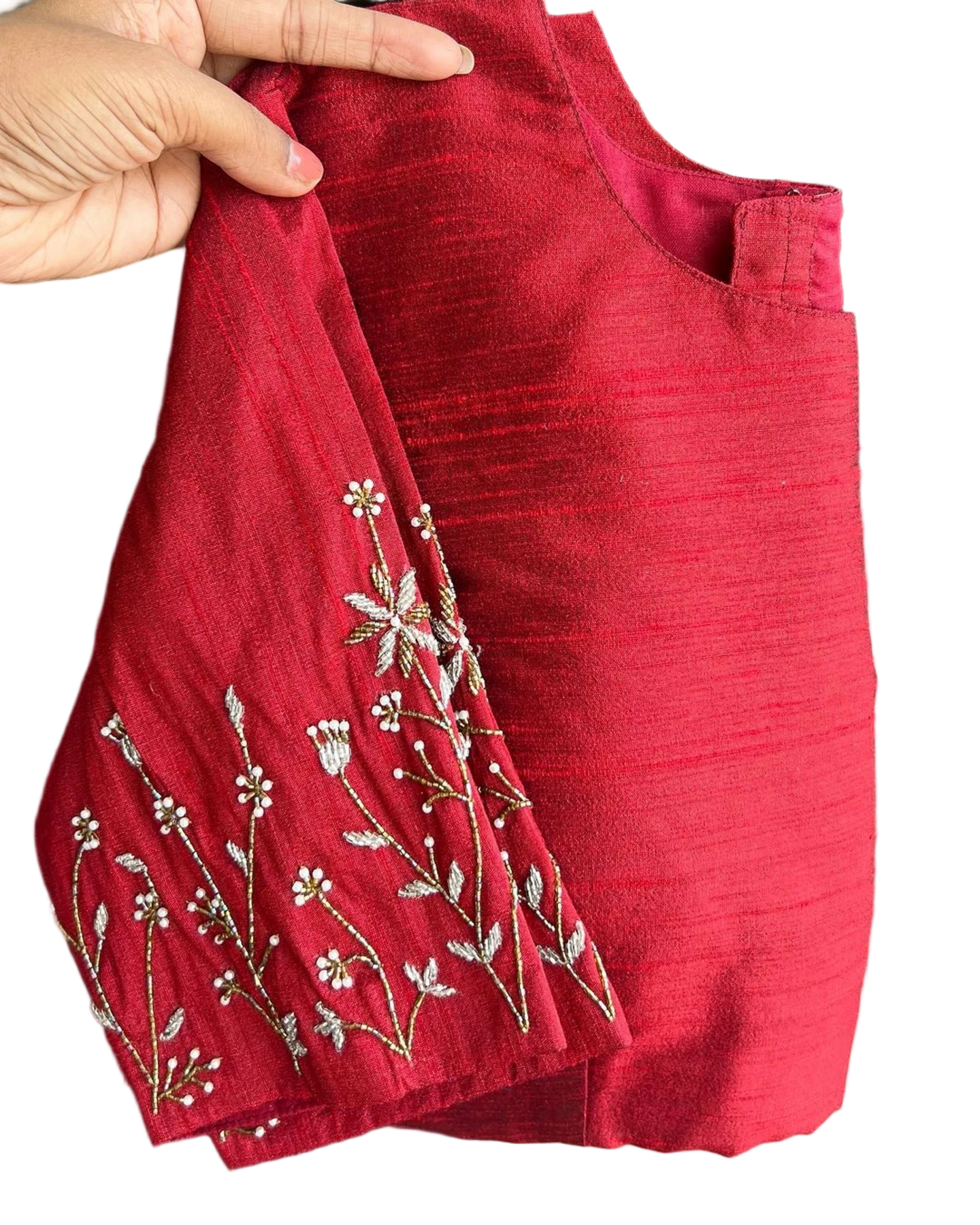 ELZARA SILK PARTY WEAR BLOUSE'S
