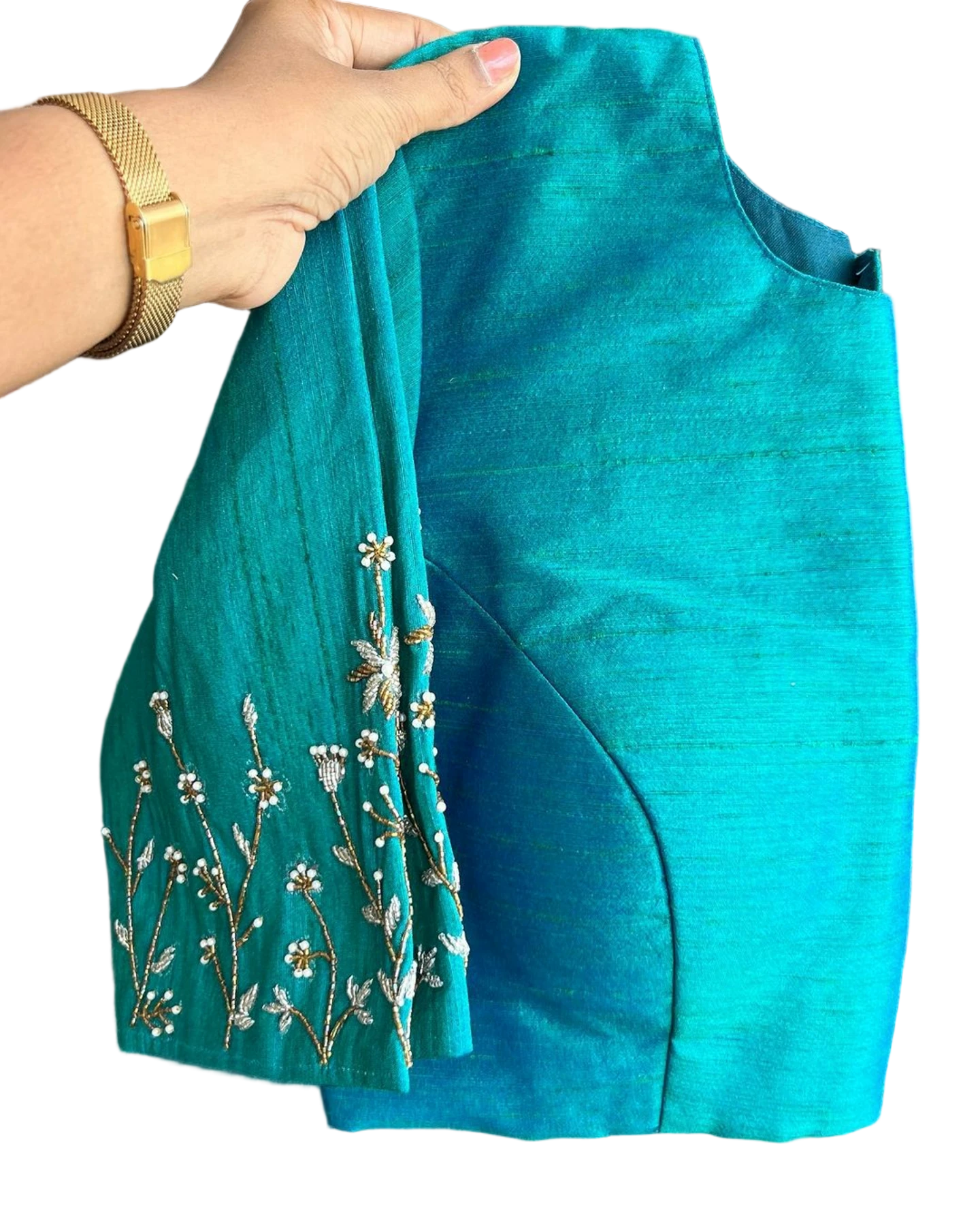 ELZARA SILK PARTY WEAR BLOUSE'S