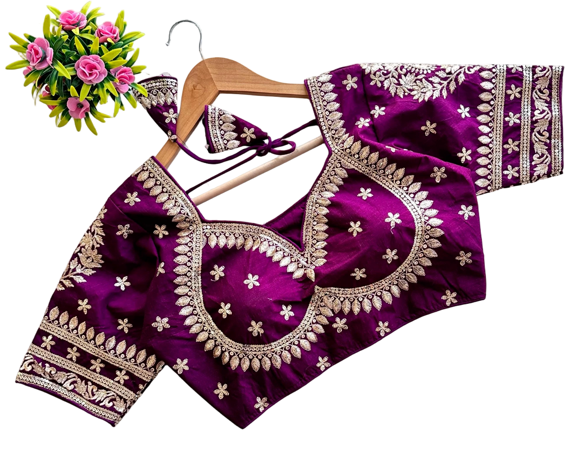 BLUBBERY SILK TRENDY BLOUSE'S