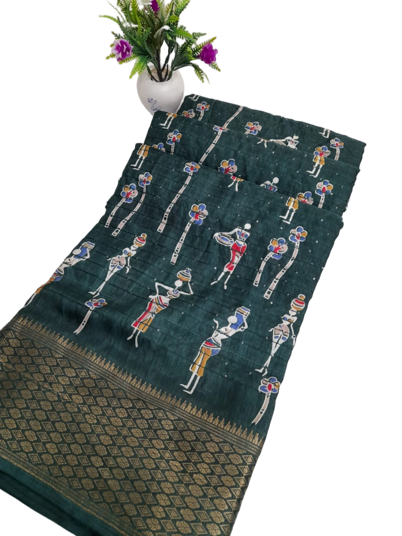 DOLA PRINTED SILK  SAREE