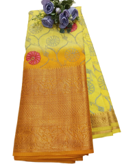 KANCHI BORDER KOTA EMBROIDERY WORK SAREES