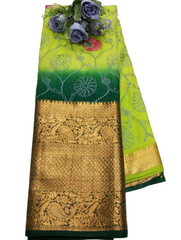 KANCHI BORDER KOTA EMBROIDERY WORK SAREES
