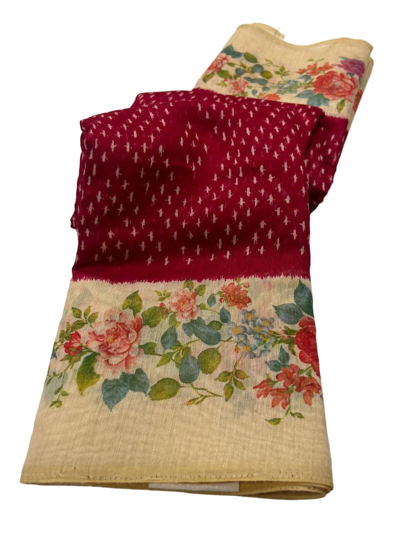 LINEN DIGITAL PRINT SAREE