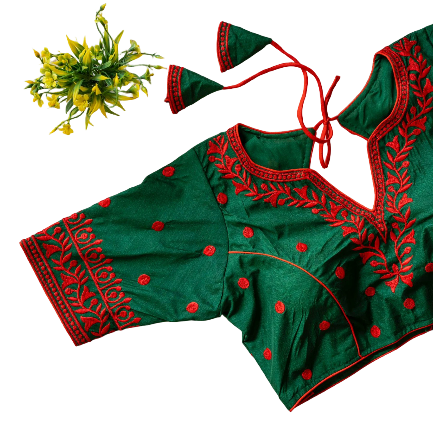 TRENDY RUMALI SILK BLOUSE