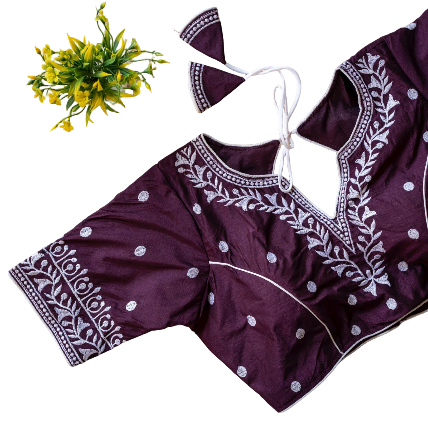 TRENDY RUMALI SILK BLOUSE