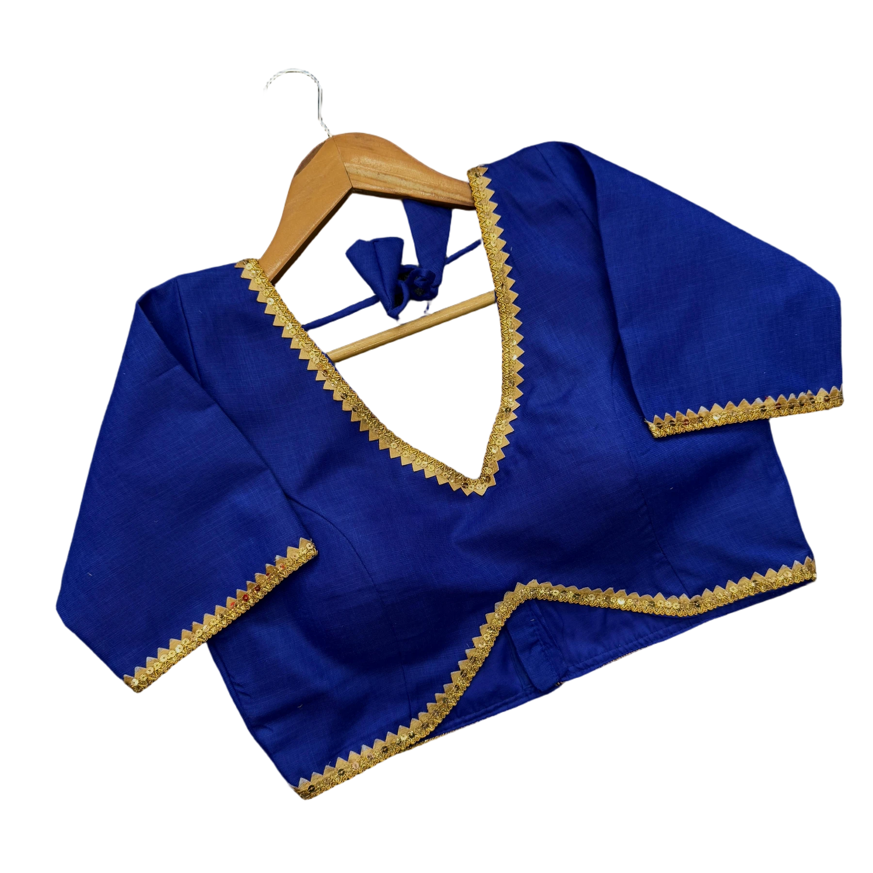 TRENDY PLAIN COTTON BLOUSE
